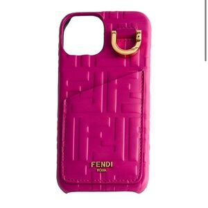 FENDI leather iPhone case